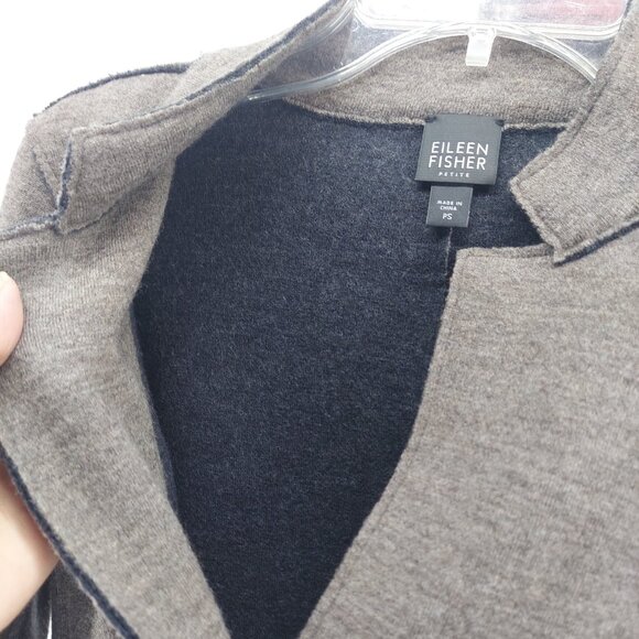 eileen fisher cardigan blazer women size small petite - Picture 9 of 9
